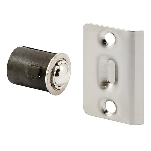 Prime-Line N 7334 Satin Nickel Drive-in Ball Catch with Strike