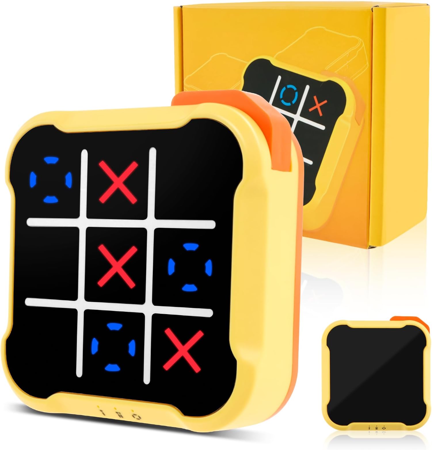 Tic Toe Bolt Game Electronic Tic Toe Game Noughts and Crosses Games Portable Tics Tacs Travel Family Games Education Toys for Educational and Memory Growth for 3+ Year Old Boys Girls Kids Adults