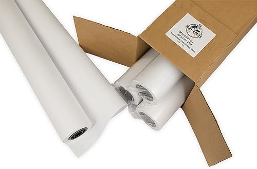 Miniatura 2 de Papel de inyección de tinta recubierto de alta calidad de 24 libras, 30 pulgadas x 150 pies, 4 rollos por caja