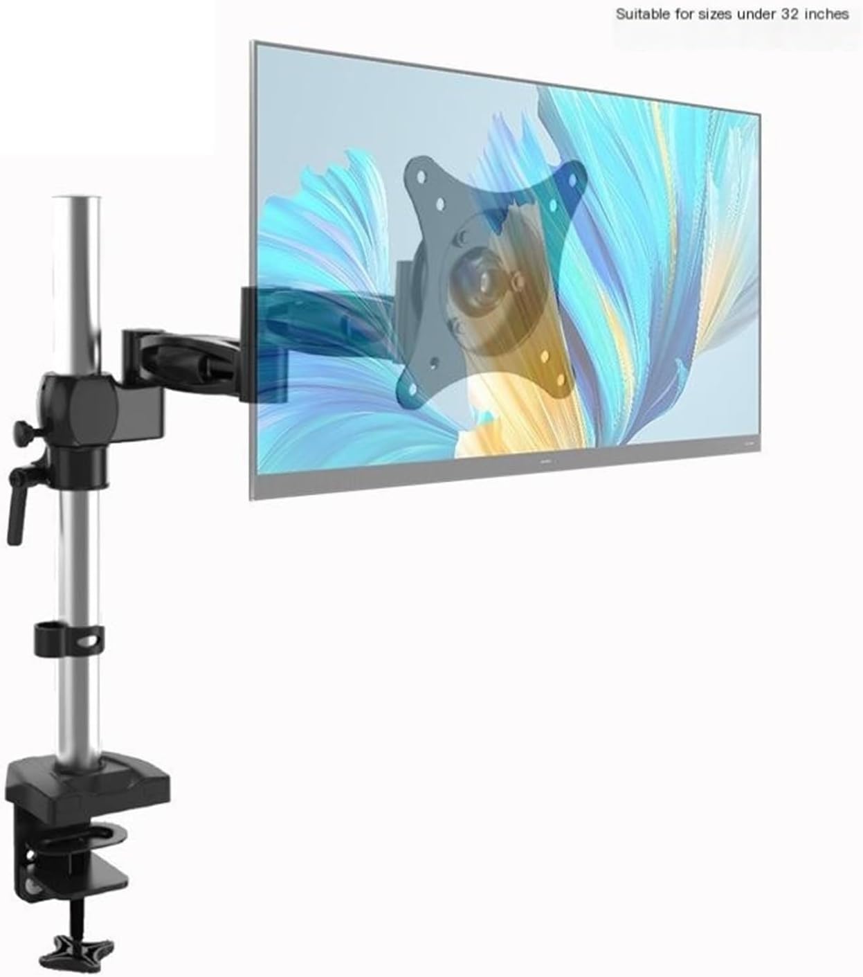 LCD Monitor Stand Desktop Universal Rotating Stretch Aluminum Alloy Bracket Heightening D13C Table clamp
