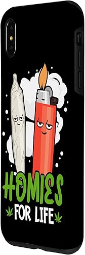 Vista 26 de Funda para iPhone 14 Plus Homies For Life Marihuana Weed Cannabis 420