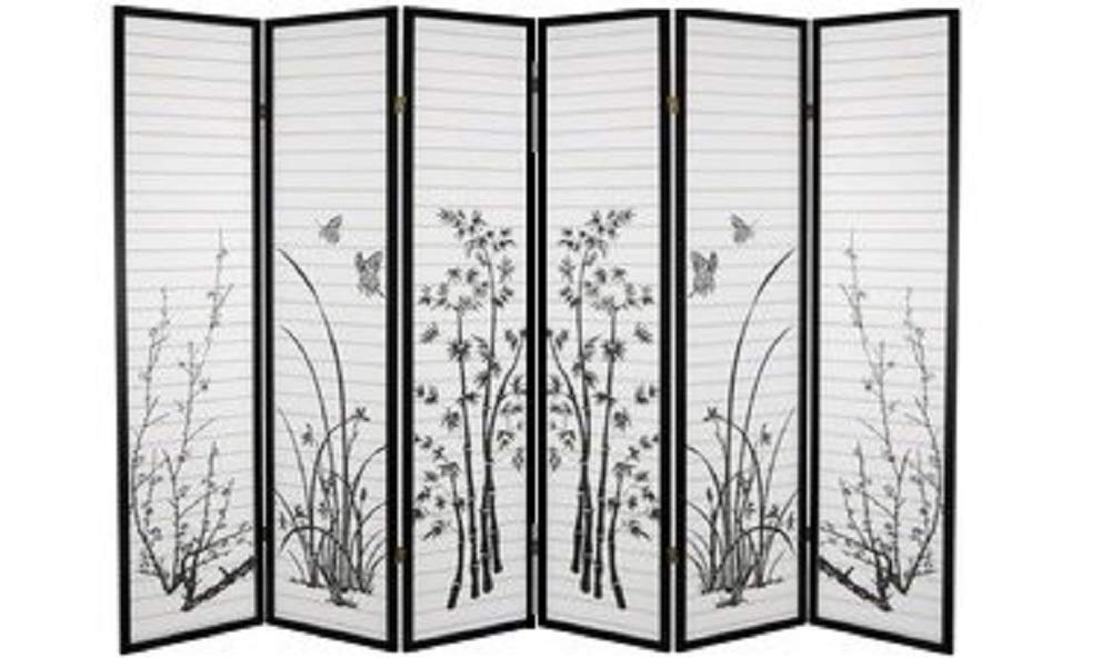 Flower Season Room Divider 6 Panel