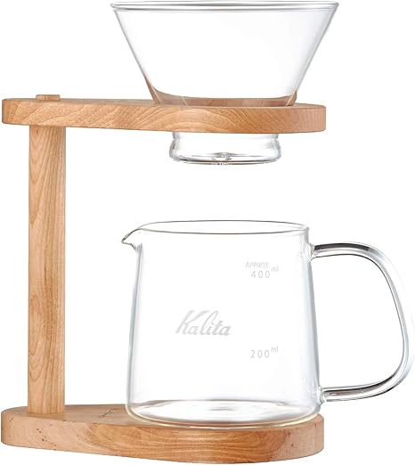 Amazon Co Jp Kalita カリタ コーヒードリッパー スタンドセット 2 4人用 Wdg 185 ホーム キッチン