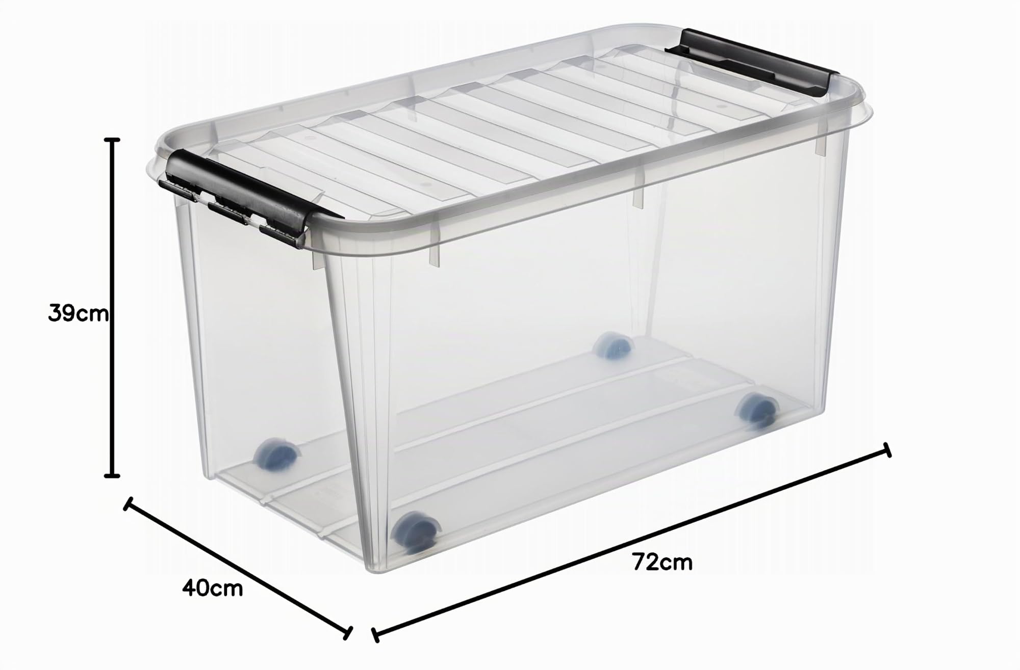 Orthex Clipbox Smart Store Classic 70, transparent mit Rollen 3530170