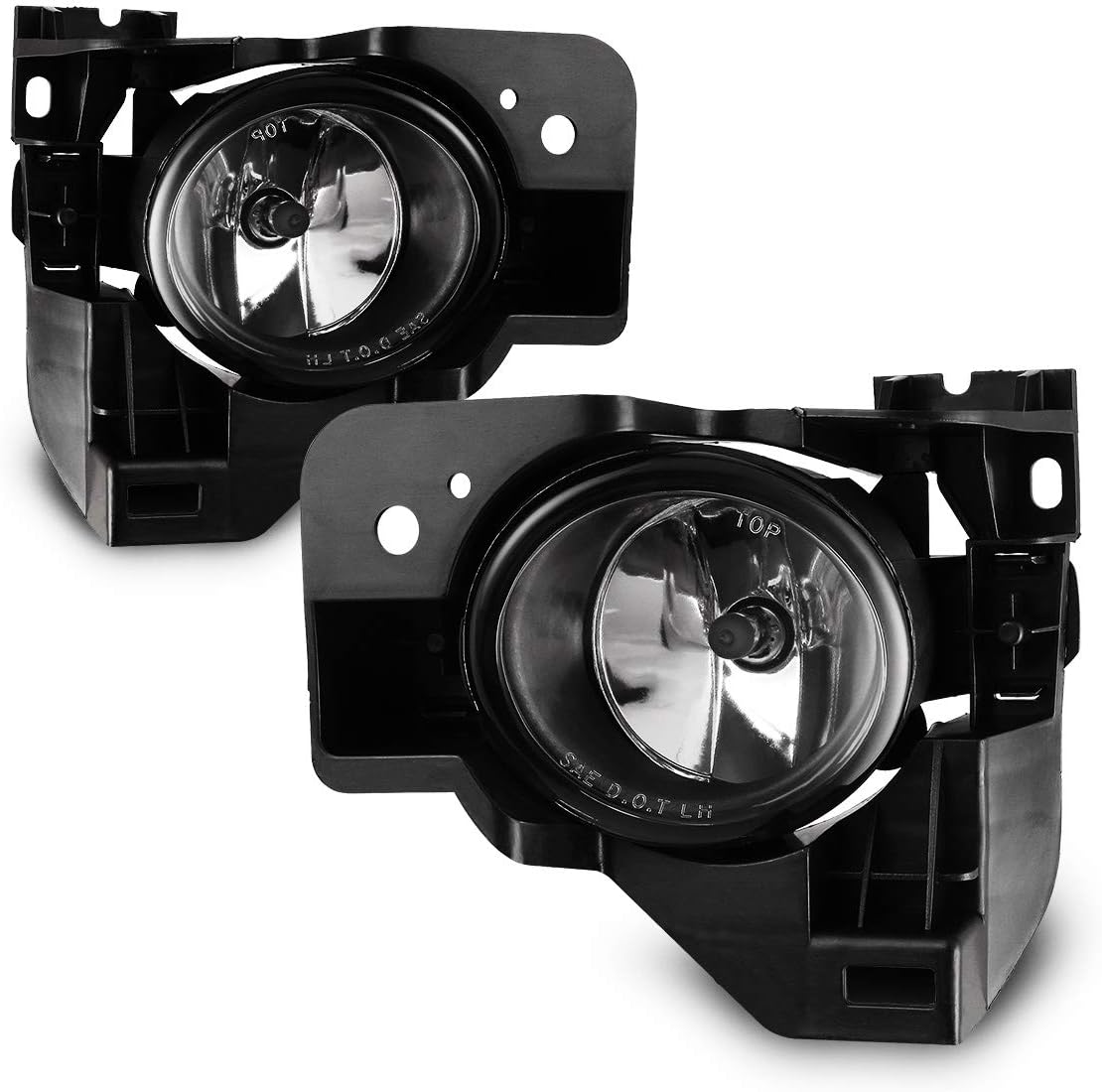 AUTOWIKI Fog Lights Assembly For 2009-2014 Nissan Maxima With Clear Lens 2PCS OEM Fog Lamps (Switch and Wiring Kit Included)