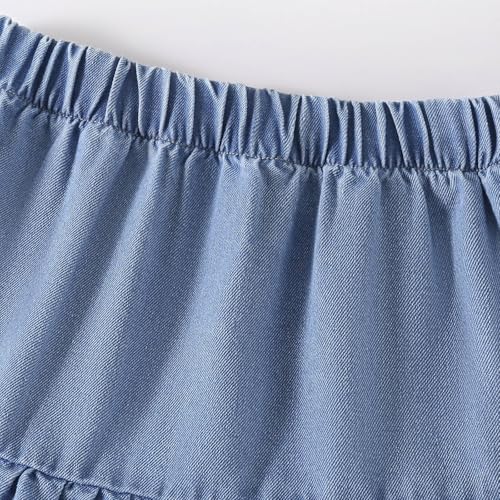 Jupe longue en jean pour fille style décontracté taille haute
