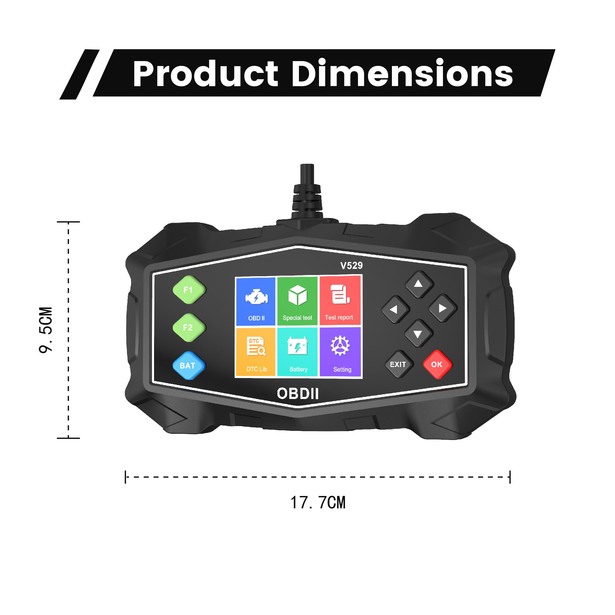 OBD Diagnosi Auto per Fiat Panda Punto Ulysse Brava Barchetta, Multimarca Strumento,Cancella e diagnostica i Codici di Errore OBD2 Senza riprogrammarli