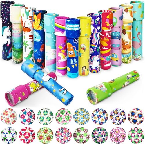 Xeehwb 16 Pcs Classic Kaleidoscopes,Vintage Educational Kaleidoscopes,Retro Kids Kaleidoscope Toy for Return Gifts,Party Favor,Bag Fillers,School...