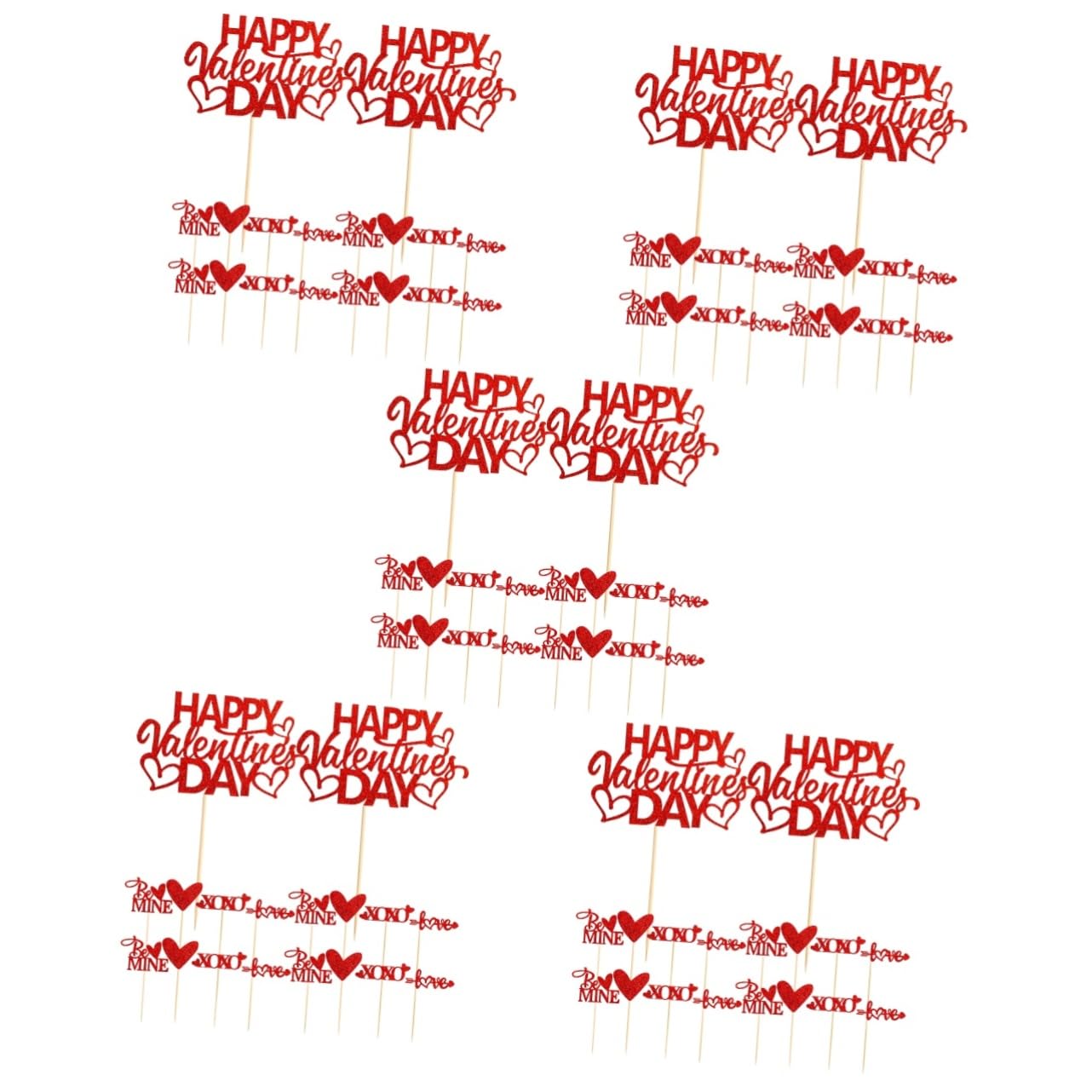 Gadpiparty 5 Set Di Decorazioni Per Cupcake Decorazioni Romantiche Per Matrimoni Per Occasioni Speciali 50 Pezzi * 5