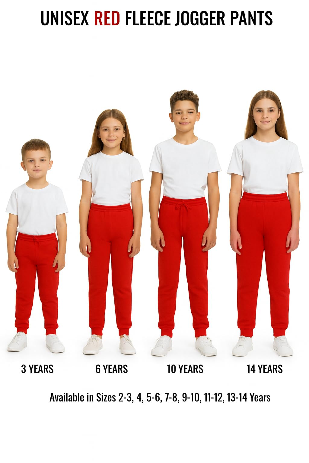 KHIM Pantalones deportivos unisex para niños y niñas