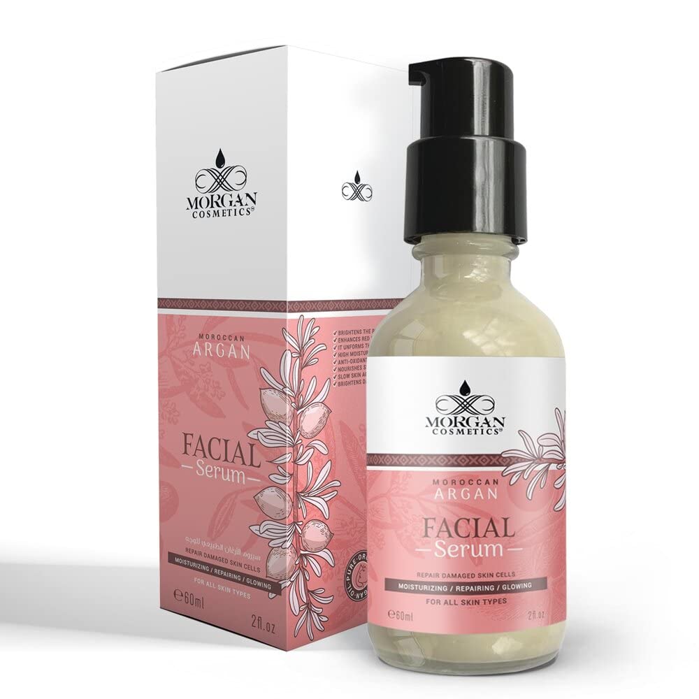 Morgan Cosmetics Organic 100% Pure Argan Oil Facial Serum 2 Oz