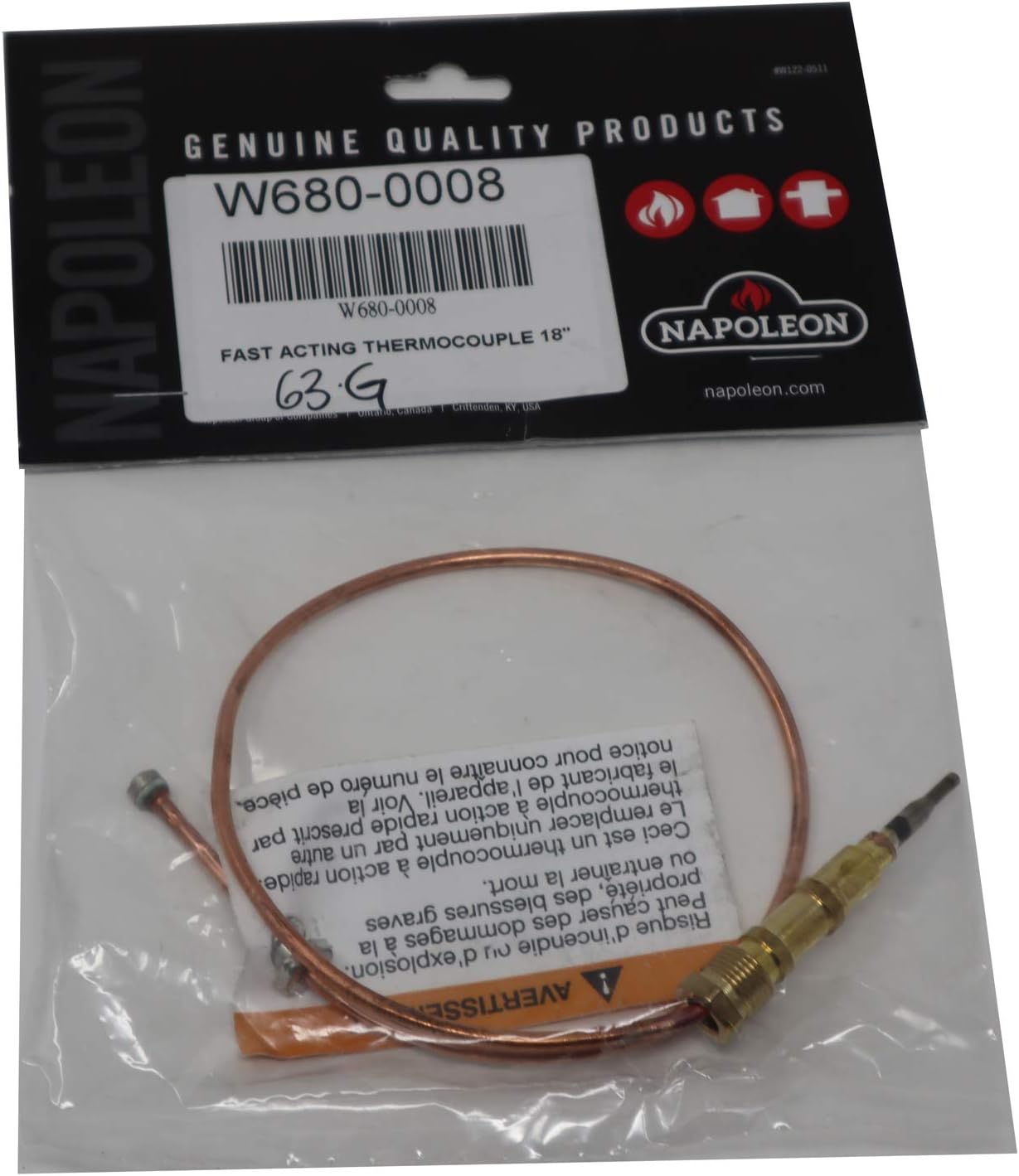 Napoleon W680-0008 PSE Thermocouple