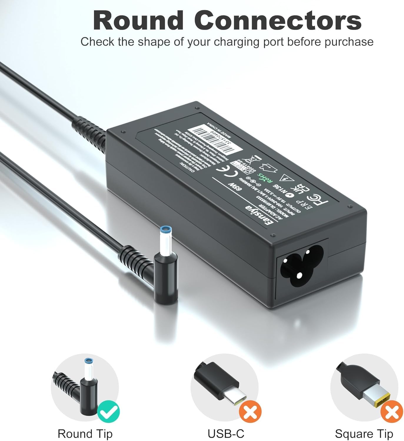 18.5V/3.5A - 65W Caricabatterie / Adattatore Per Hp EliteBook - Foto 4