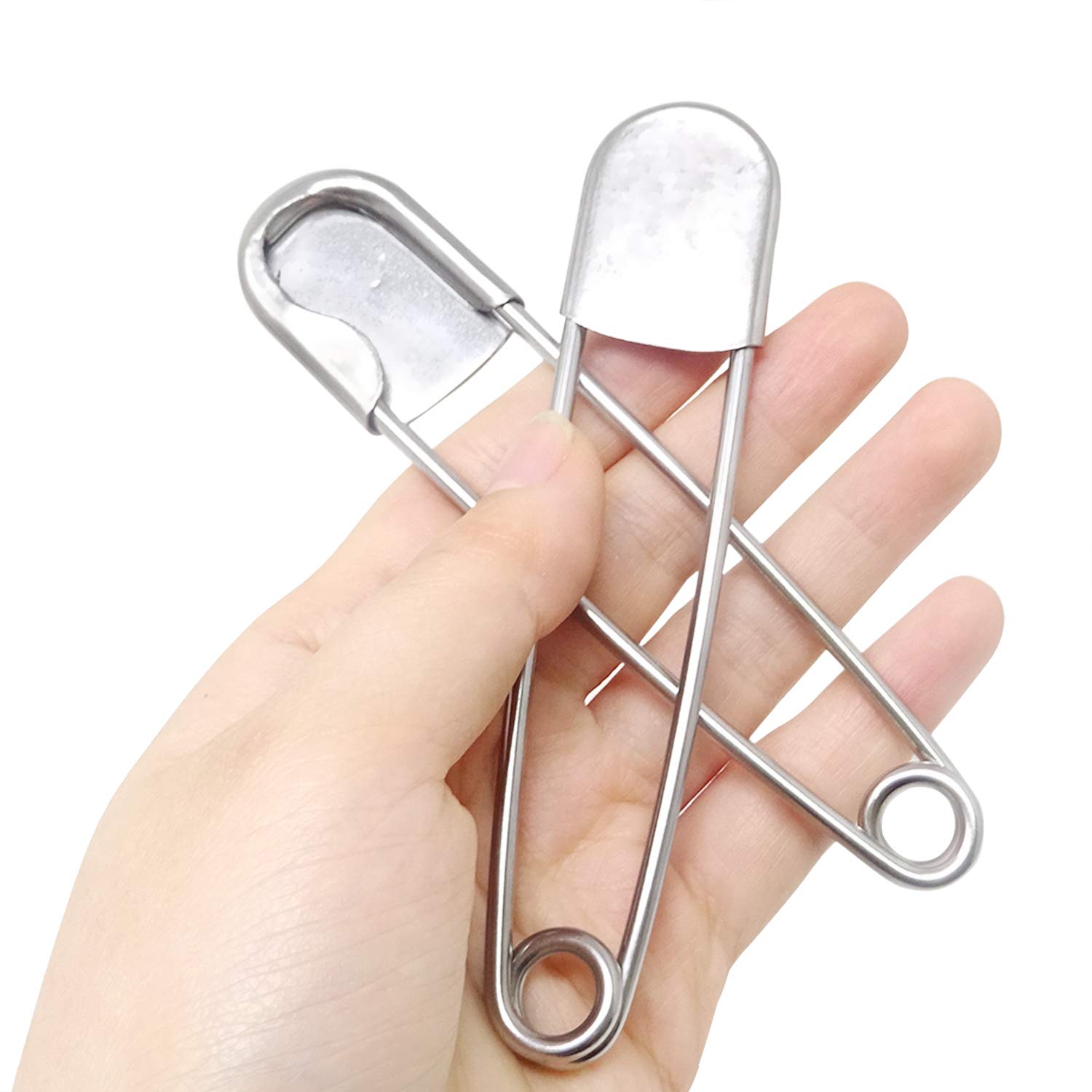 Honbay 12PCS Extra Large Safety Pins - 4 Inch Heavy Duty Blanket Pins For Crafts, Upholstery, Clothing