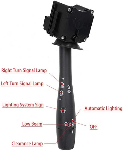 Miniatura 8 de Interruptor de señal de giro – Compatible con Chevy Malibu 2004-2012, Pontiac G6 2005-2011, Saturn Aura 2007-2009 – Reemplazar D6253E, 20940369,