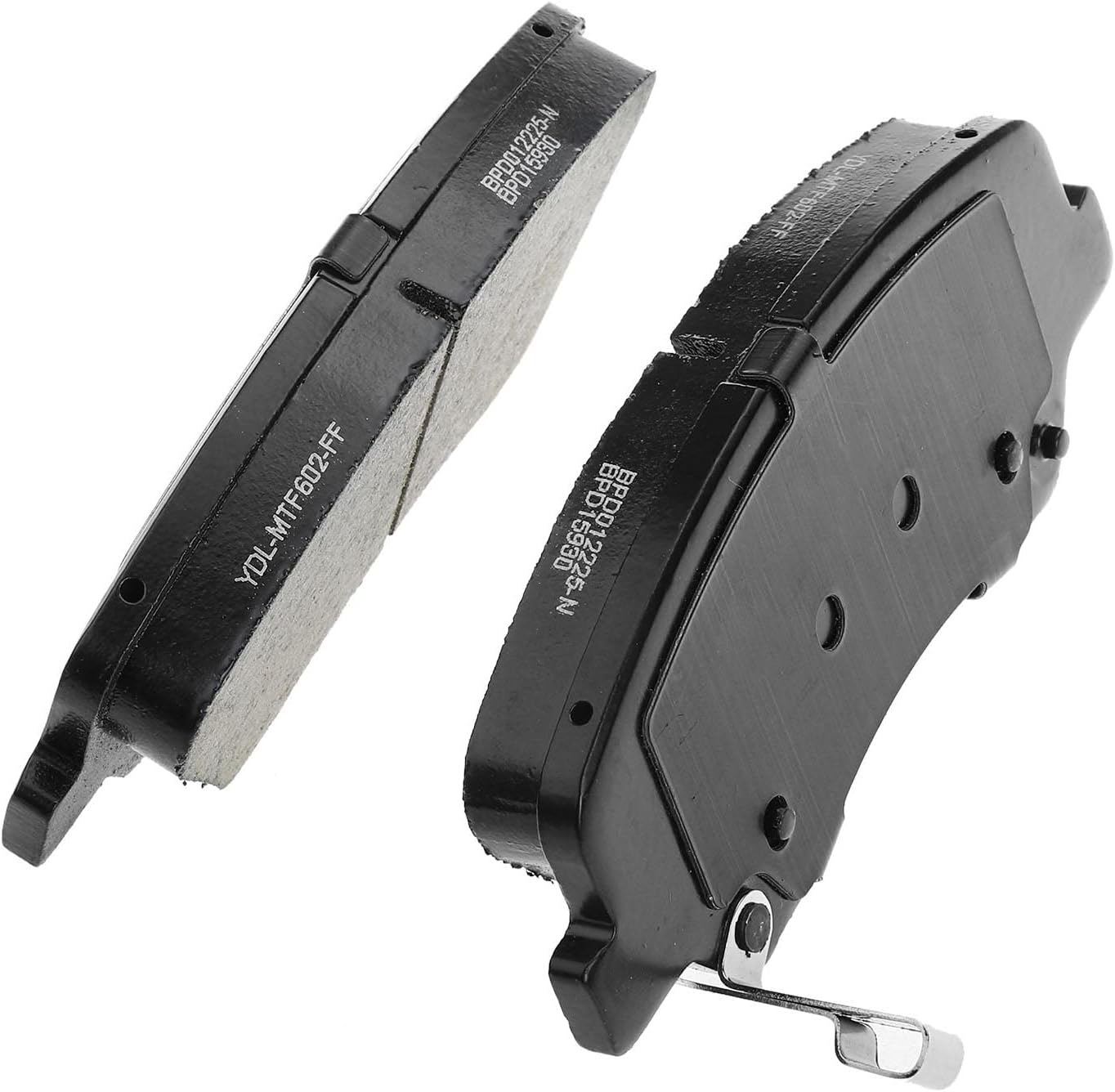 A-Premium Front Ceramic Brake Pads Set Compatible with Hyundai and Kia Models - Accent, Rio 2012-2017, with Hardware, 4-Pack