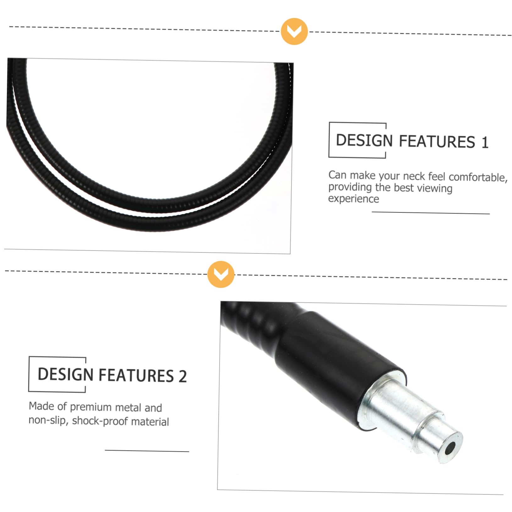 Veemoon Supporto Telefono Magnetico Collo Rotante Gradi Metallo Antiscivolo per Cellulare Supporto Auto Tavolo Vita Guida Visualizzazione Comoda