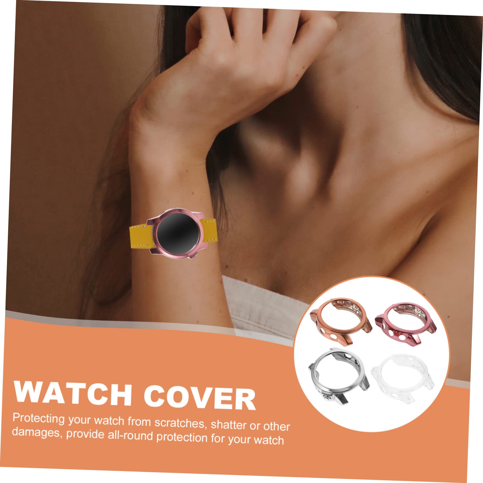 HOMSFOU 16pezzi Cover Protettive Per Smartwatch Tpu Anti- e Leggere Compatibili Con Protezione Completa Per Uso Quotidiano Colori Variati Disponibili
