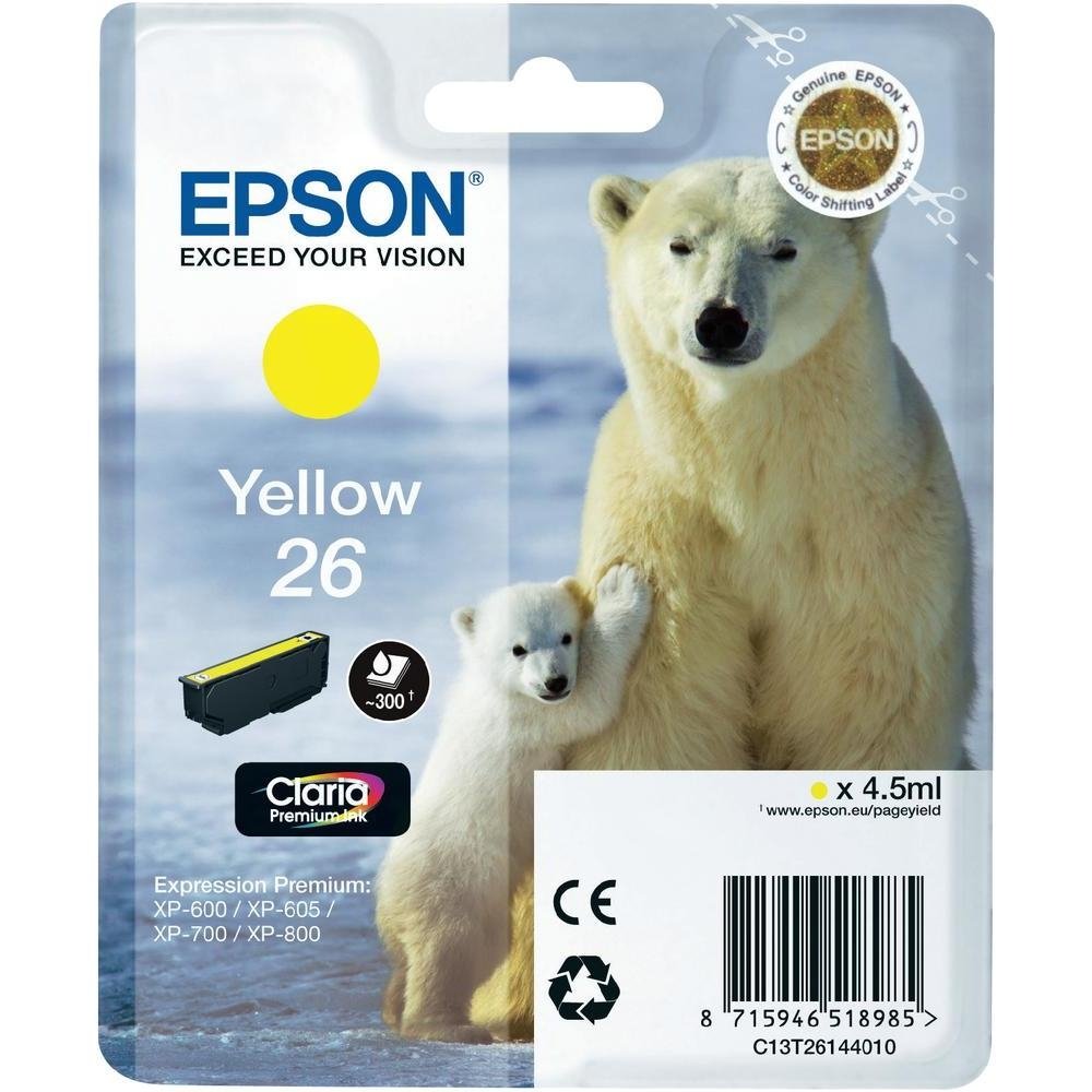 Epson C13T26144020 orijinal mürekkep kartuşları Pack of 1