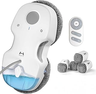 Hutt C7 Fensterputzroboter mit Sprühfunktion (HUTTHINK 5.0 intelligenten Frequenzsteuerung & Routenplanung, 80ml Wasser-/reinigungstank, schnelle 0,05m/s Reinigungsgeschwindigkeit, Sicherheits-Akku)