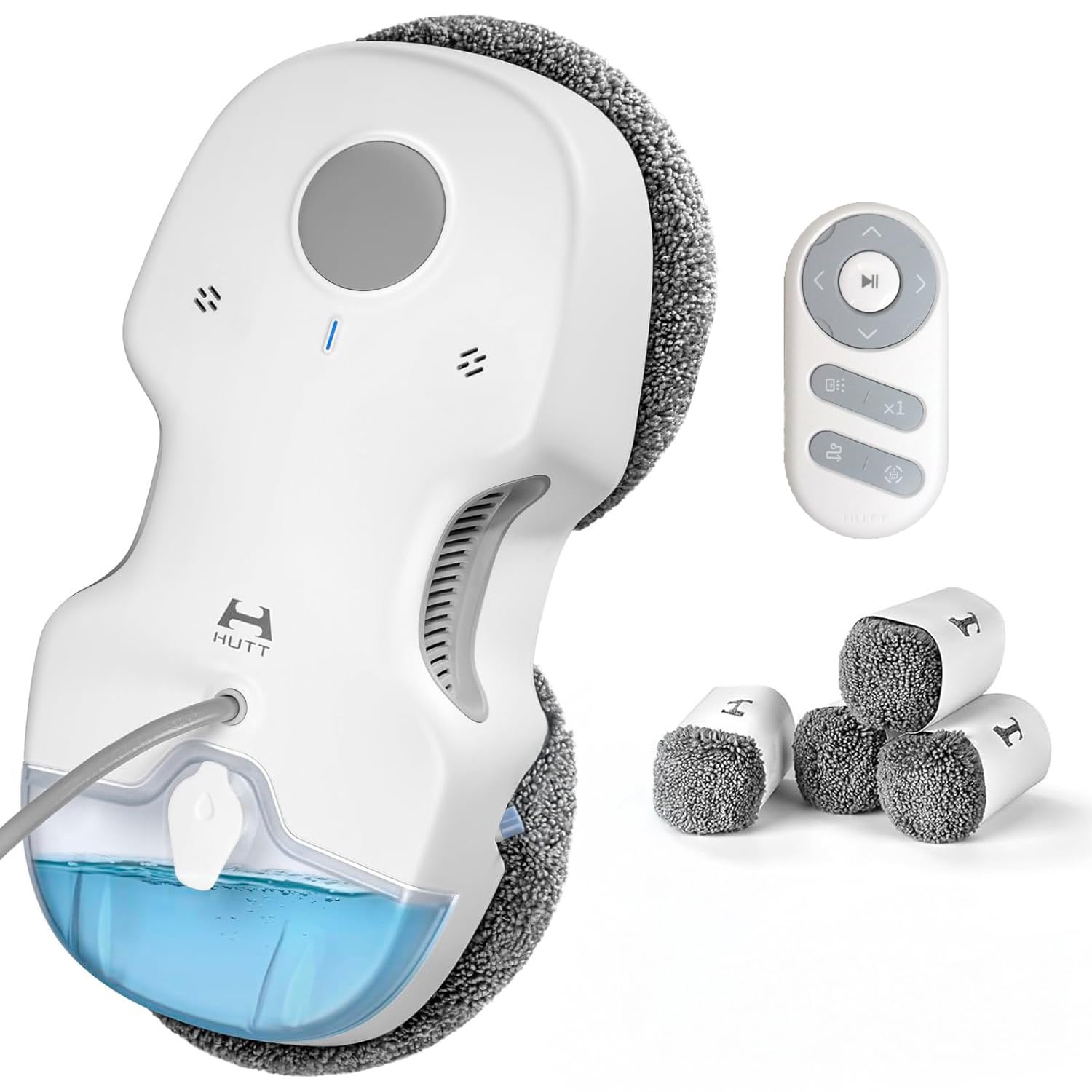 Hutt C7 Fensterputzroboter mit Sprühfunktion (HUTTHINK 5.0 intelligenten Frequenzsteuerung & Routenplanung, 80ml Wasser-/reinigungstank, schnelle 0,05m/s Reinigungsgeschwindigkeit, Sicherheits-Akku)