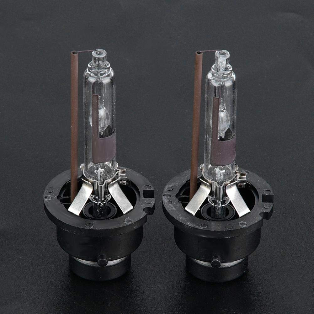Akozon Lámpara de xenón para automóvil Bombillas de repuesto para faros 2Pcs D2R 6000K 35W Luz de bombilla para faros delanteros de automóviles