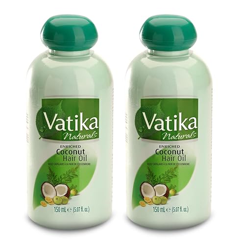 Dabur Vatika - Aceite de coco enriquecido para el cabello, 5.1 fl oz (paquete de 2)