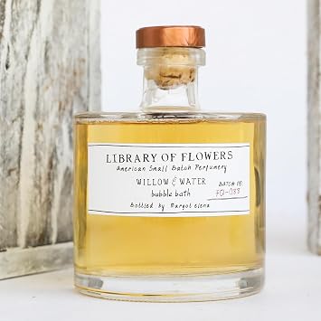 Library of Flowers Willow & Water Bubble Bath for Women, 17fl.oz Bath Gift