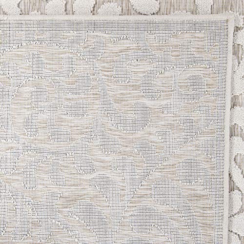 My Texas House By Orian Bluebonnets Area Rug, 3'11" X 5'5", Natural/Driftwood #TOP7