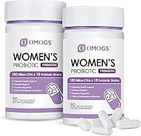 Vista 1 de OMOGS 2PCS Women's Probiotic 180 Billion CFUs 18 Strains, with Prebiotics, Cranberry Extract, D-Mannose & Digestive Enzymes, for Digestive,Immune