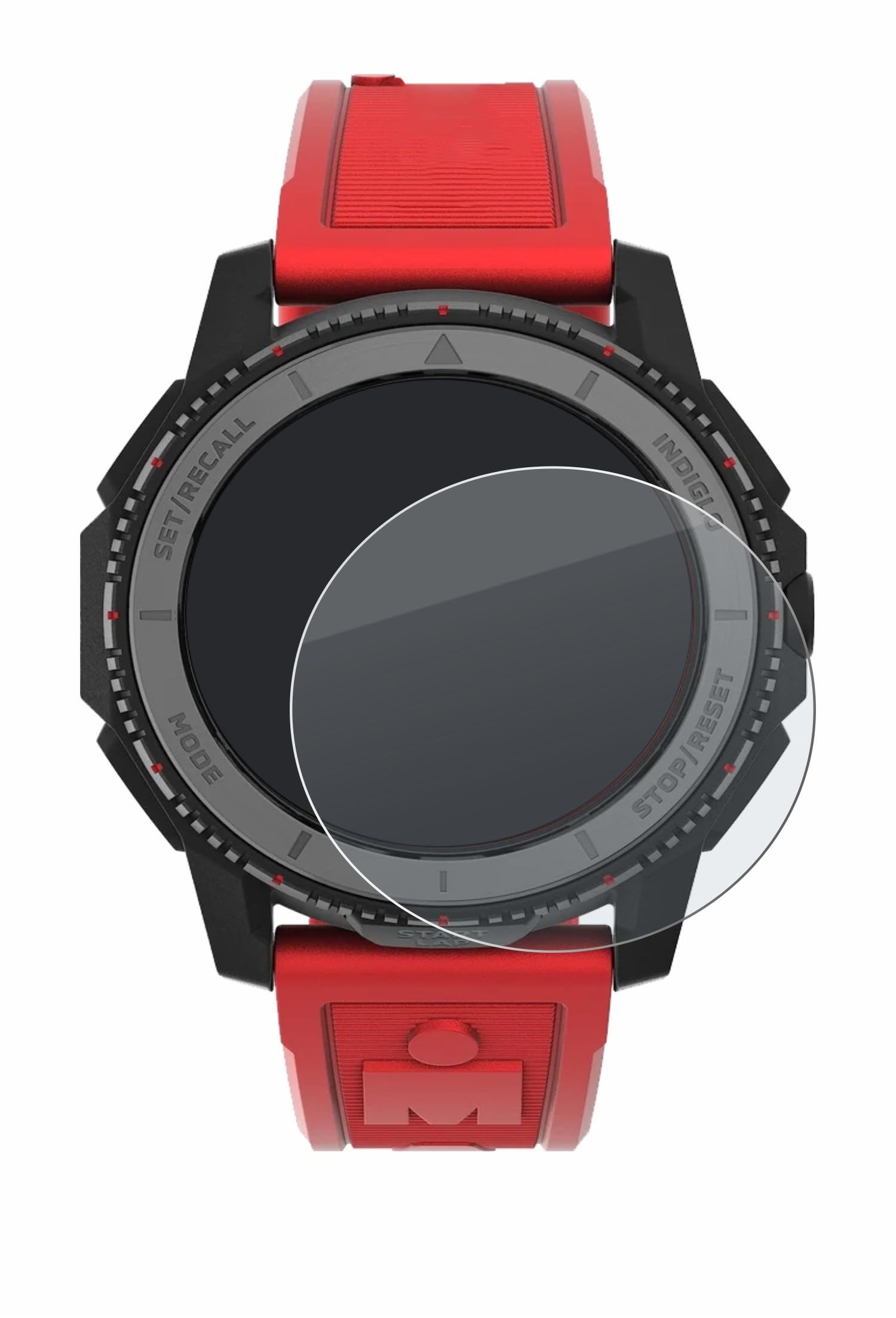 upscreen Matte Screen Protector Glass Film Compatible with Timex Ironman Adrenaline TW5M57900 - Anti-Glare, Anti-Fingerprint, 9H Glass Protection