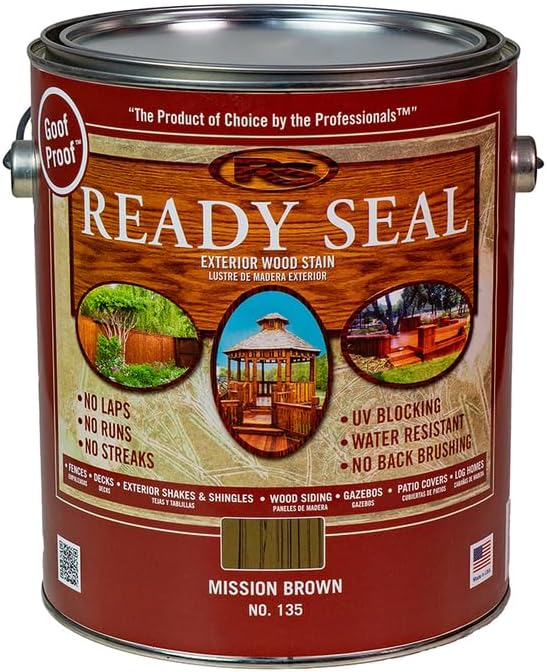 2-Pack of 1 gal Ready Seal 370026 Mission Brown Exterior Stain & Sealer for Wood