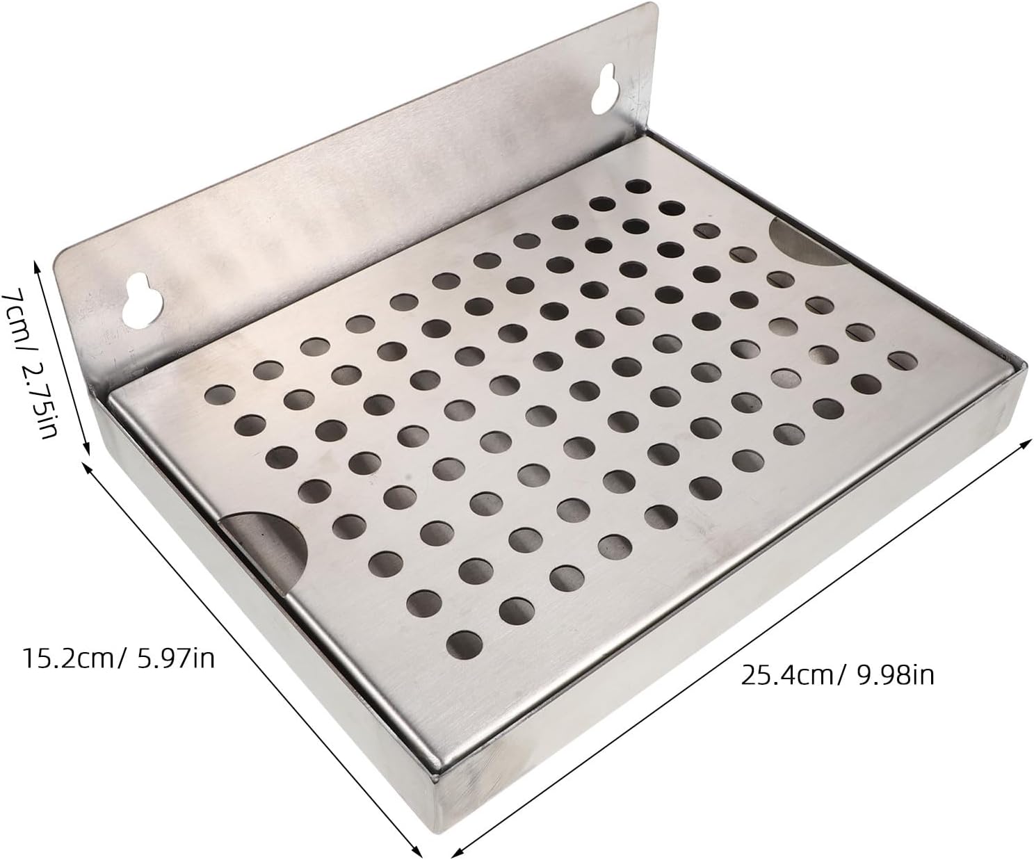 Zerodeko Homebrew Kegging Drip Pan - Beer Dispenser Drip Tray Replacement - Stainless Beer Faucet Catch Tray for Restaurants, Kitchens, and Bars 6x10 Inch