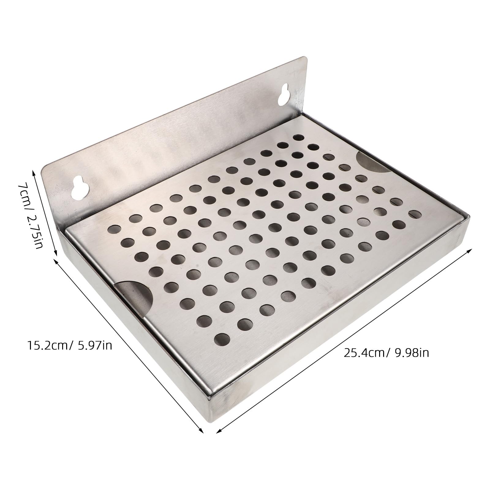 Bandeja de Goteo de Cerveza para Montaje en Pared, Bandeja de Acero Inoxidable para barriles de Bebidas, Torre de grifos de Bar, de Goteo metálica extraíble para Grifo de Cerveza dispensador