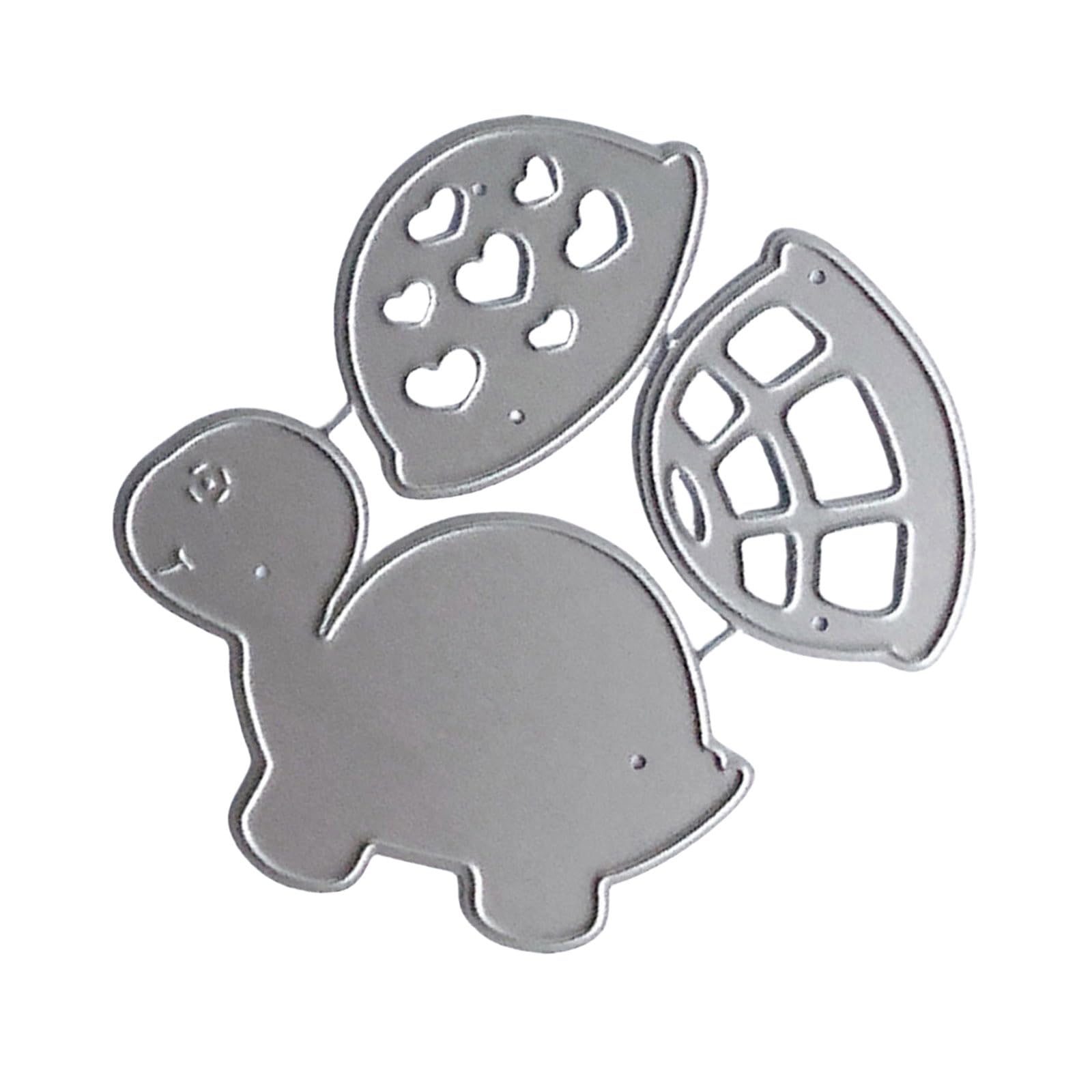 Hredwep Turtles Metal Die Cut Carbon Steel Tortoise Cutting Dies Embossing Stencil for Greeting Card Scrapbooking Decorations