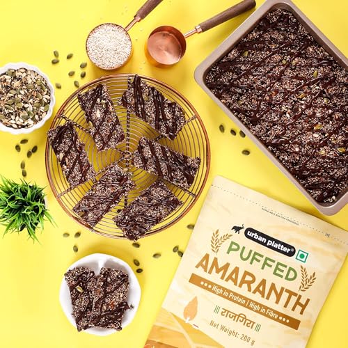 Image of Urban Platter Puffed Amaranth, 200g (Rajgira | High in Protein & Fibre | Healthy Puffed Snack | Gluten-Free)