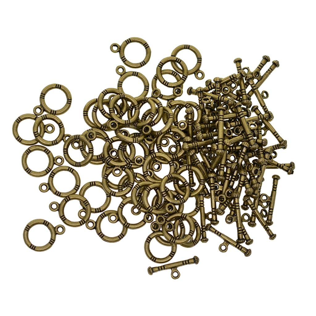 Elegante Colección de Cierres de Palanca Tibetanos para Joyería Hecha a Mano, 6 Piezas