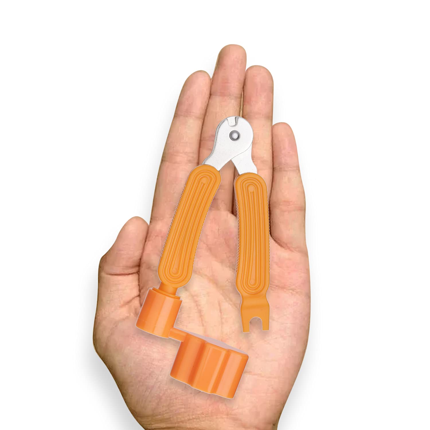 JUAREZ 3-In-1 Guitar String Winder And Cutter, Multifunctional Guitar String Pin Puller, Guitar Repairing and Adjustment Tool, Orange (JRSW200OR) 2