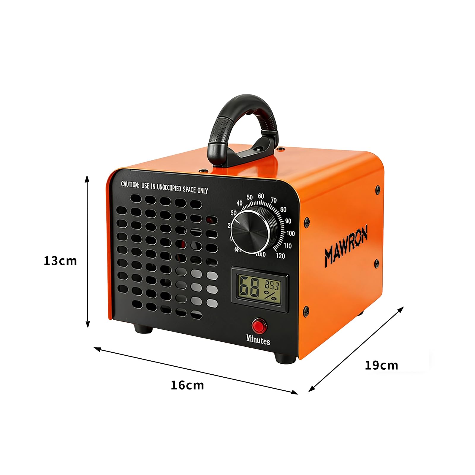 Generador de ozono 40000 mg/h, purificador de aire de ozono hasta 300㎡, temporizador de 120 minutos, ozonizador O3 para coches, garajes, apartamentos, hoteles, cocina y mascotas, limpieza de olores