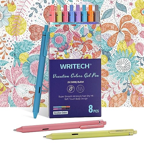 WRITECH Bolígrafos Gel Multicolor Punta 0.5 mm x8 miniatura 1