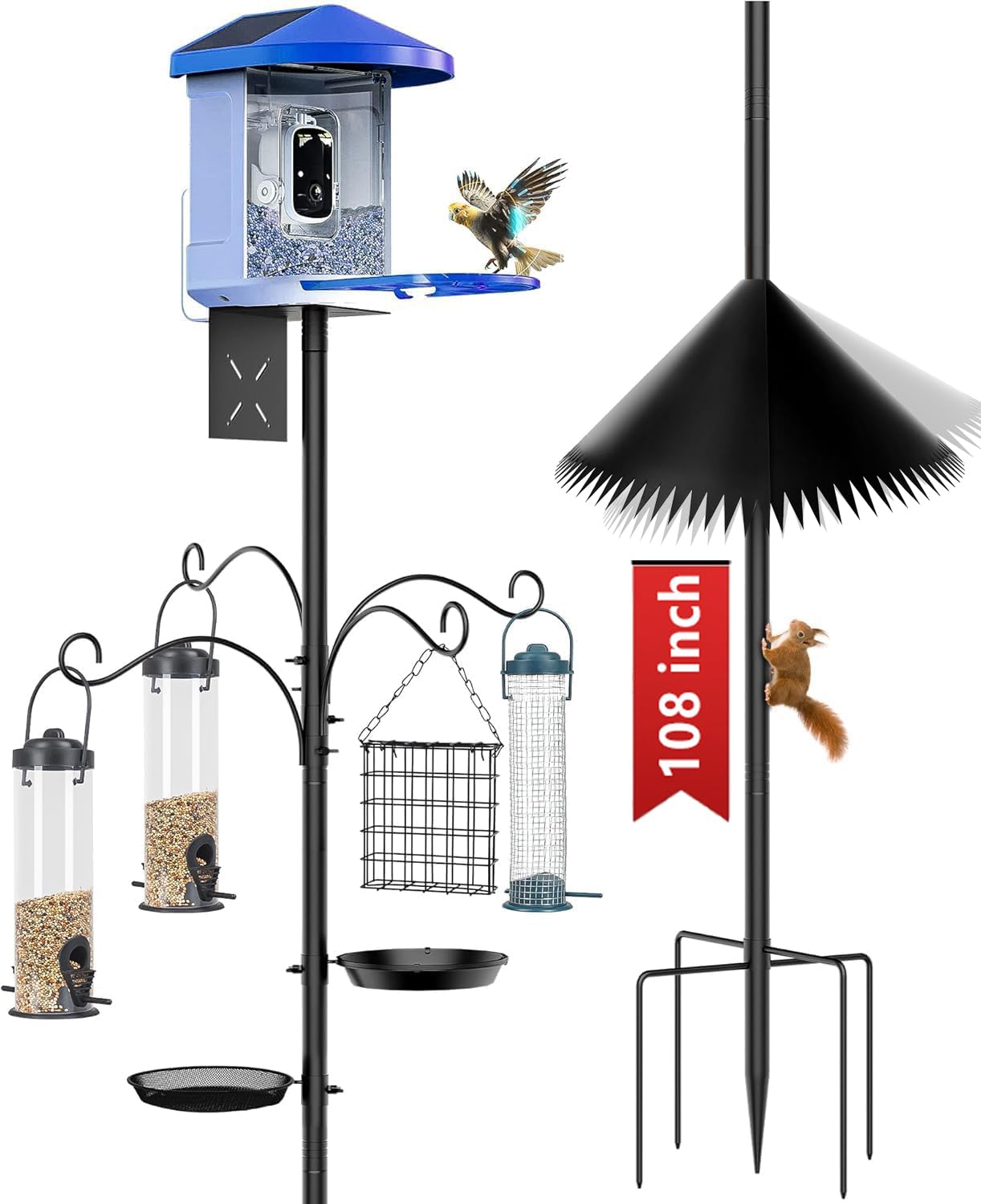 Boostool 108 inch Bird Feeder Pole