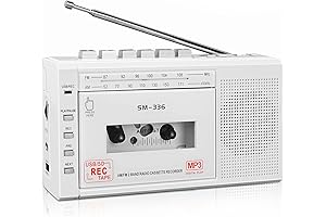 Portable Cassette Player Recorder, Convert Tapes to Digital with USB