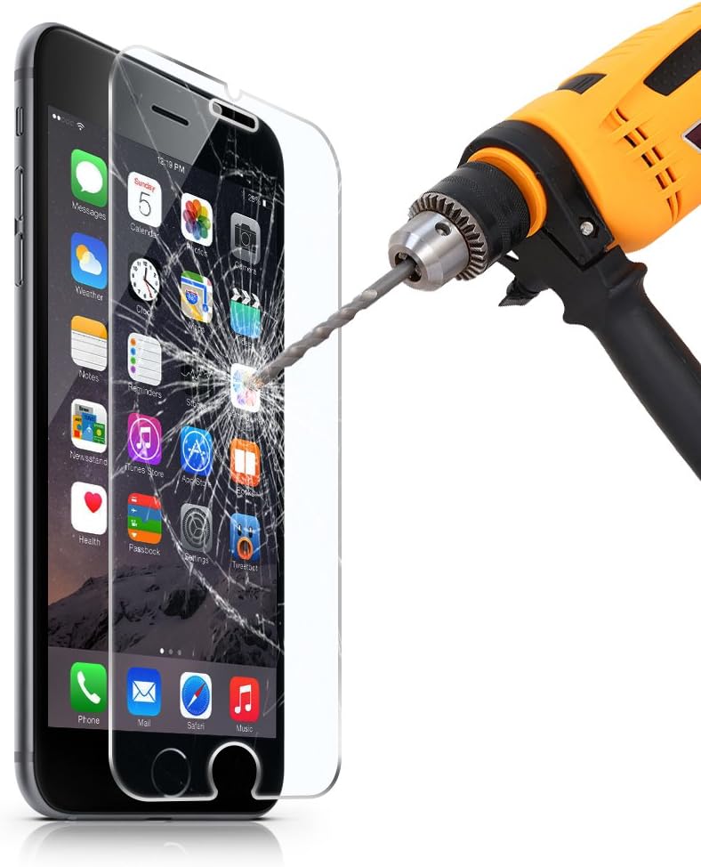 iXCC iPhone 6 6S Tempered-Glass Screen Protector - 0.3mm High Definition Clear Tempered Glass Screen Protector Film for Apple iPhone 6S and iPhone 6