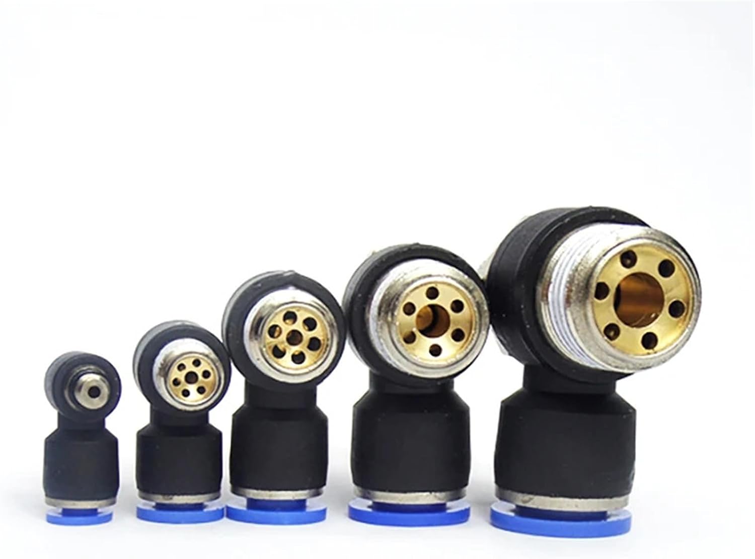 SL Pneumatic Fittings 1/8'' 1/4" 3/8" Cylinder Throttle Speed Controller Hose Connector Regulator 6Pcs(SL6-02)