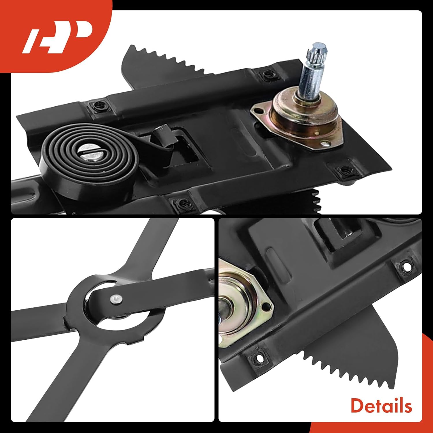 A-Premium Manual Window Regulator Front Driver Side Compatible with Chevrolet Blazer, C10 C20 C30 K10 K20 K30 Pickup, C10 C20 K10 K20 Suburban & GMC Jimmy, C15 C1500 C25 C2500 C35 C3500 Pickup