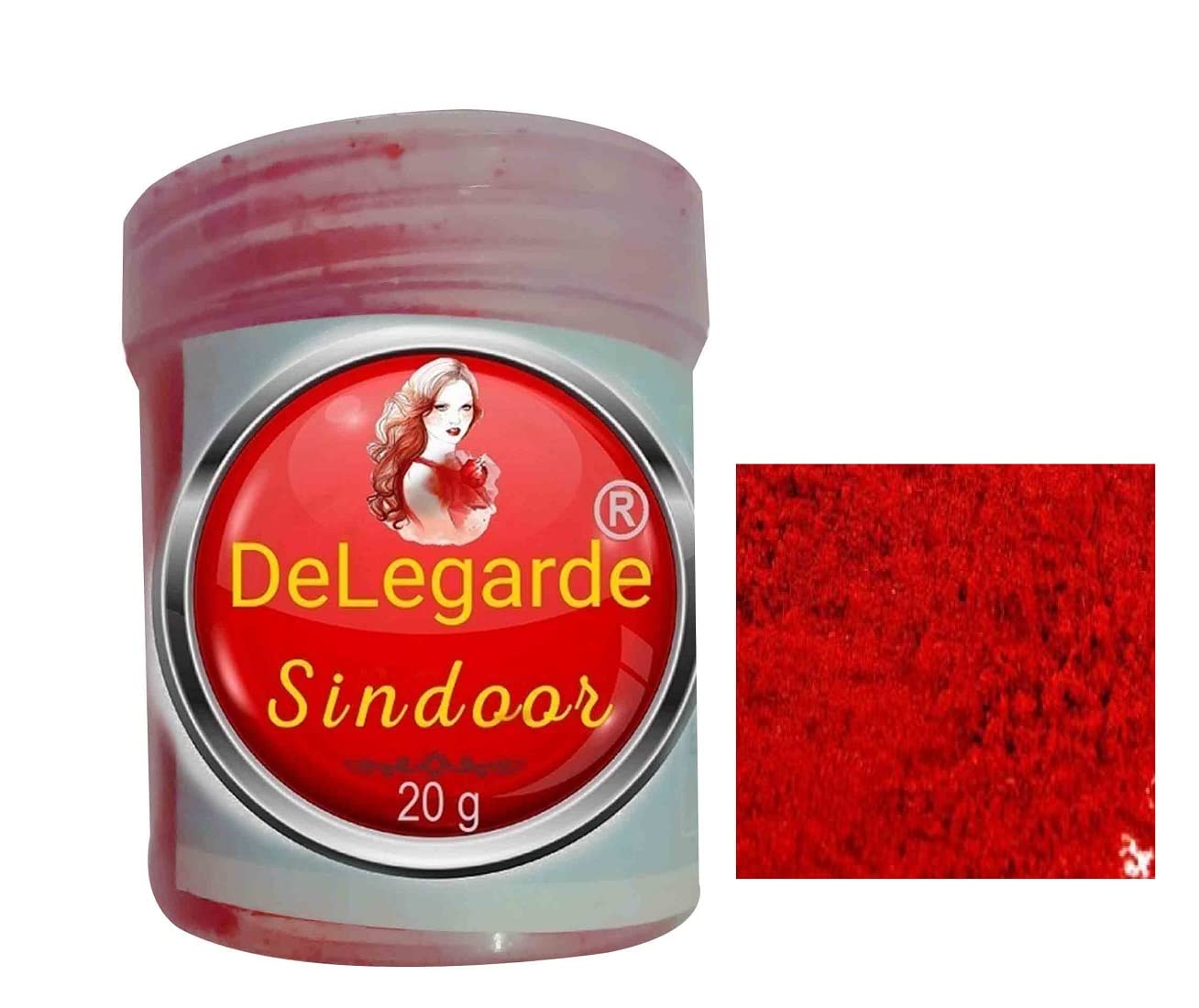 DeLegarde Red Sindoor Powder Kumkum for Women Puja Tilak Suhaag Sindoor 20 g