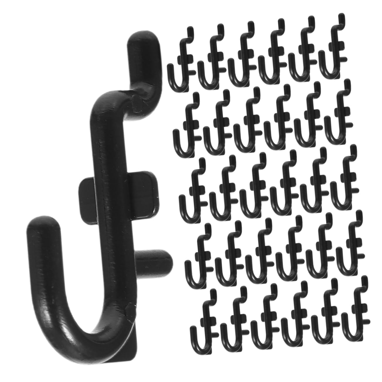 ERINGOGO Pegboard Hooks for Wall 100 Pack j Shape Hooks for Tools Jewelry and More Easy Install Without Drilling