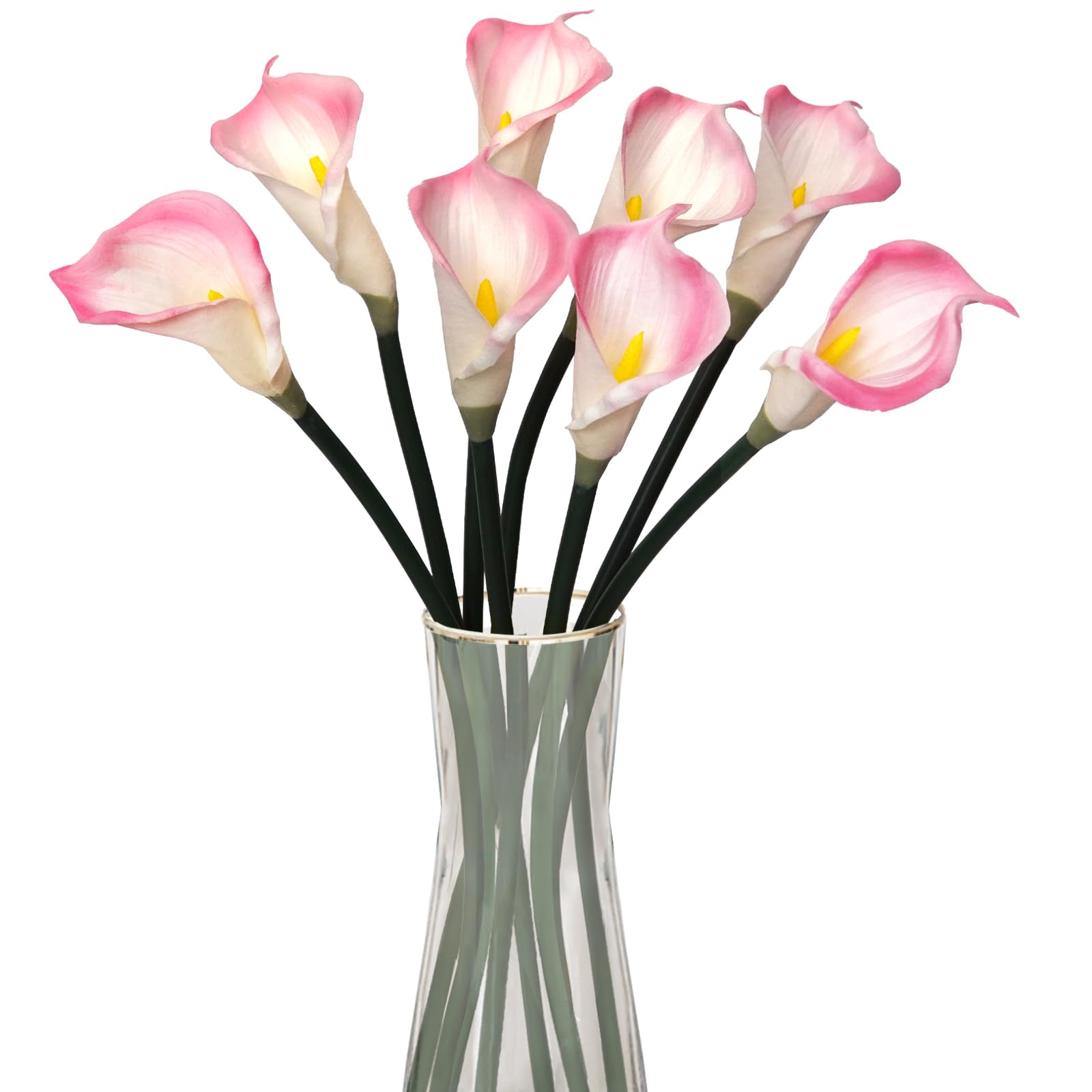 Photo 1 of ***STOCK PHOTO FOR REFERENCE ONLY***
Kainonnan Calla Lily Artificial Flowers - Light Pink (8 Pcs)