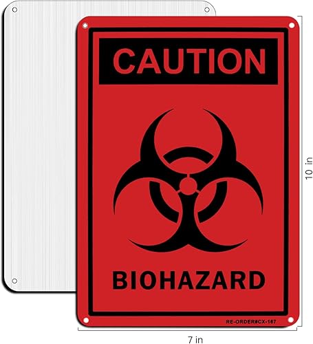 Miniatura 2 de MUXYH Paquete de 2 letreros reflectantes de aluminio resistente con protección UV y resistente a la intemperie, de 10 x 7 pulgadas, de 10 x 7