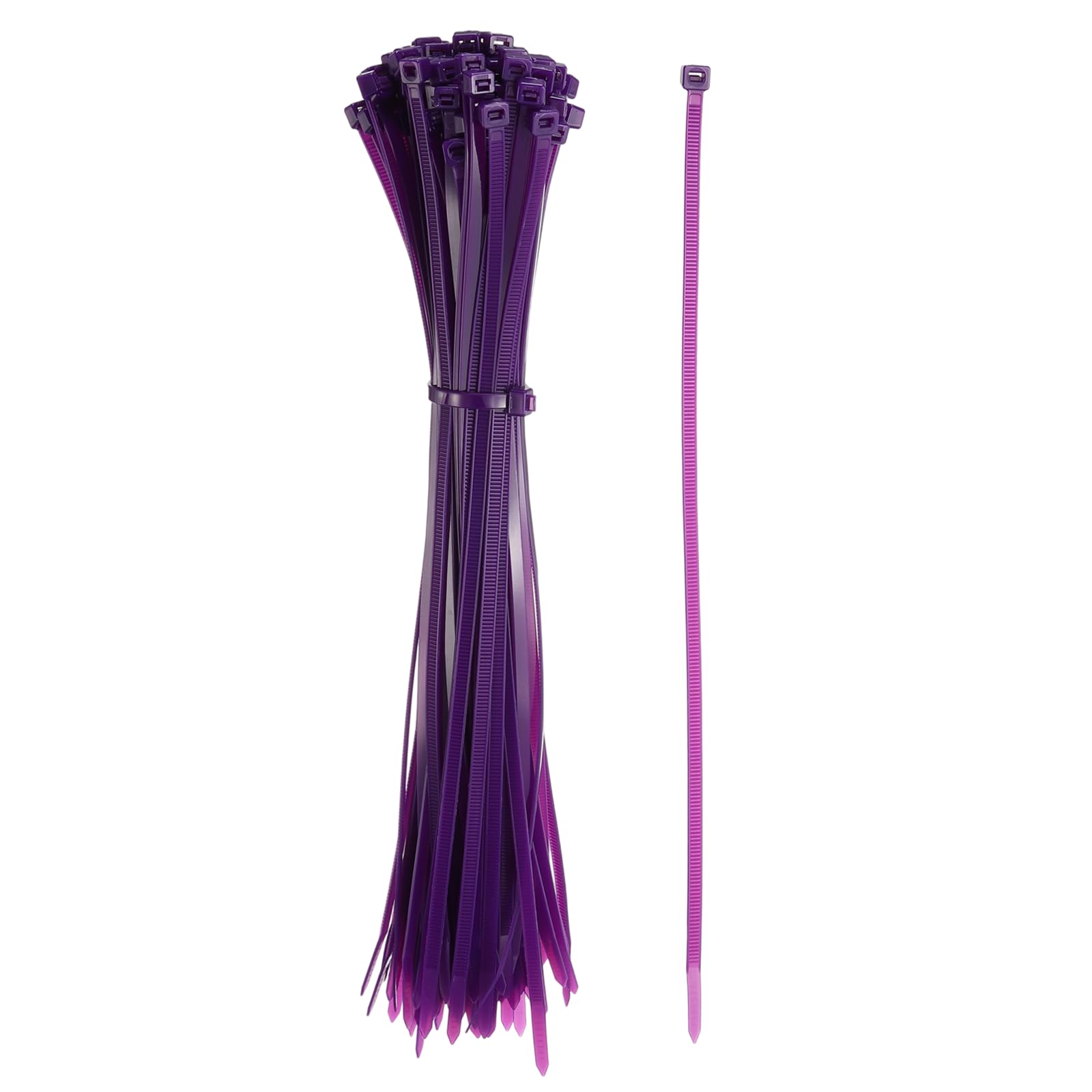 YELARXI Zip Ties Plastic Cable Ties, Self-Locking Wire Zip Tie 12 Inch Fit for Home Garden Office Workshop Travel - (100 Pack, Purple)